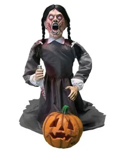 Kürbis Schnitzer Mädchen Halloween Animatronic