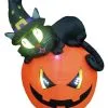 Aufblasbarer Kürbis Mit Hexenkatze 150cm 1 Aufblasbarer Kürbis Mit Hexenkatze 150cm -Halloween Totenköpfe Verkäufe aufblasbarer halloween kuerbis mit hexenkatze inflatable halloween pumpkin with witch cat halloween deko 53777 01