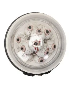 Beleuchteter Augenhügel Unter Glashaube 18cm 10 Beleuchteter Augenhügel Unter Glashaube 18cm -Halloween Totenköpfe Verkäufe augenberg unter glaskuppel mit licht eye mound under glass dome with light halloween dekoration 54741 03