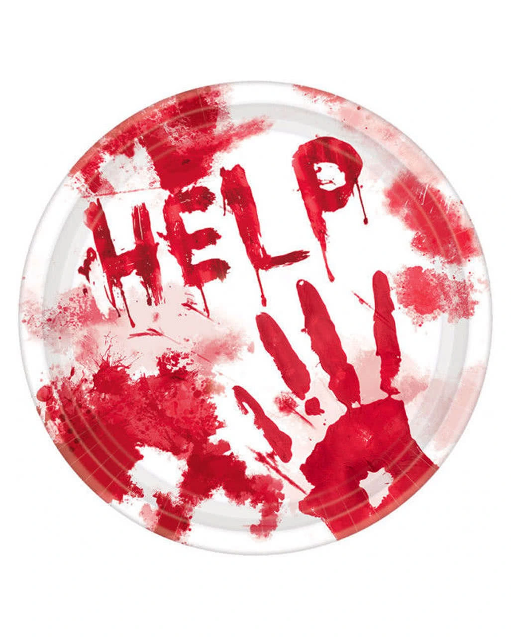 Blutige Halloween Pappteller Help 10 St. 3 Blutige Halloween Pappteller Help 10 St.