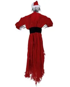 Blutiger Skelett Nikolaus Mit Bewegung 90cm 6 Blutiger Skelett Nikolaus Mit Bewegung 90cm -Halloween Totenköpfe Verkäufe blutiger skelett weihnachtsmann mit bewegung bloody skeleton santa claus with movement halloween deko 53371 3