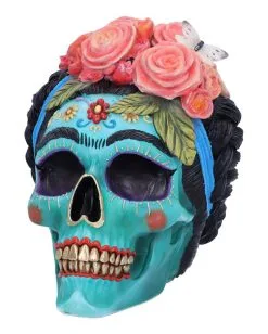Calavera De Azucar Totenschädel 19cm 11 Calavera De Azucar Totenschädel 19cm -Halloween Totenköpfe Verkäufe calavera de azucar totenkopf calavera de azucar skull dia de los muertos figur 54563 03