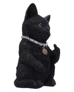 Freche Katze Zeigt Mittelfinger 16,5cm 12 Freche Katze Zeigt Mittelfinger 16,5cm -Halloween Totenköpfe Verkäufe cattitude katze zeigt mittelfinger cattitude cat showing middle finger gothic deko geschenkartikel 53939 4
