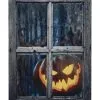 Fenster Illusion Mit Unheimlichem Halloween Kürbis 120cm -Halloween Totenköpfe Verkäufe fake halloween fenster mit creepy kuerbis falsches halloween fenster mit jack o lantern als motiv 54105 01