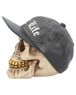 Gangster Totenschädel "Thug Life" 15,8cm 10 Gangster Totenschädel "Thug Life" 15,8cm -Halloween Totenköpfe Verkäufe gangster totenkopf gangster totenschaedel gangster skull skull with gold teeth 53388 03