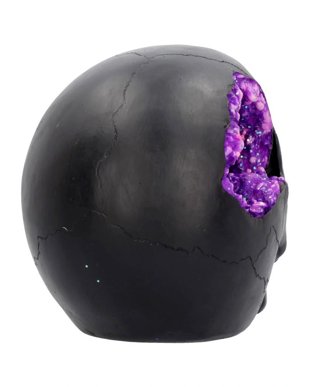 Geode Totenschädel Mit Violettem Gothic Glitter 7 Geode Totenschädel Mit Violettem Gothic Glitter – Bild 5