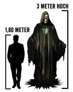 Gigantisches Skelett Phantom Halloween Animatronic -Halloween Totenköpfe Verkäufe gigantischer skelett reaper halloween animatronic skeleton reaper halloween animatronic prop halloween deko 51242