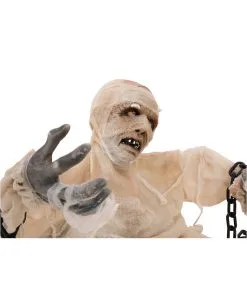 Mumie Halloween Animatronic 40cm 11 Mumie Halloween Animatronic 40cm -Halloween Totenköpfe Verkäufe groundbreaker mumie animatronic 40cm halbierte mumie halloween dekofigur animated mummy 36298 05