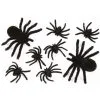 Deko Taranteln Schwarz 8 St. 1 Deko Taranteln Schwarz 8 St. -Halloween Totenköpfe Verkäufe haarige spinnen schwarz 8 stueck fuzzy spider family black 8 pieces halloween ungeziefer 52657