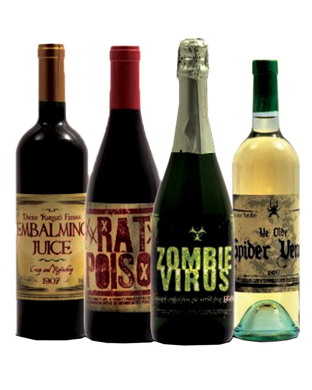 Halloween Flaschen Sticker 8 St. 3 Halloween Flaschen Sticker 8 St.