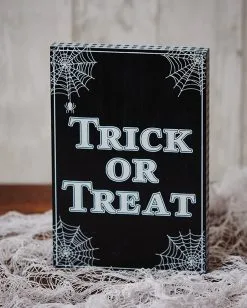 Halloween Trick Or Treat Block Aufsteller