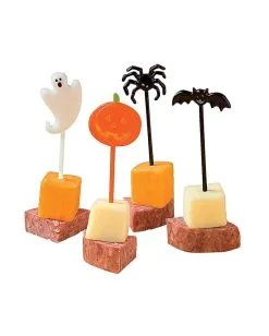 Halloween Party Picker 72 St. 7 Halloween Party Picker 72 St. -Halloween Totenköpfe Verkäufe halloween party picker partypicker mit geist fledermaus kuerbis und spinnen motiv 22548 d