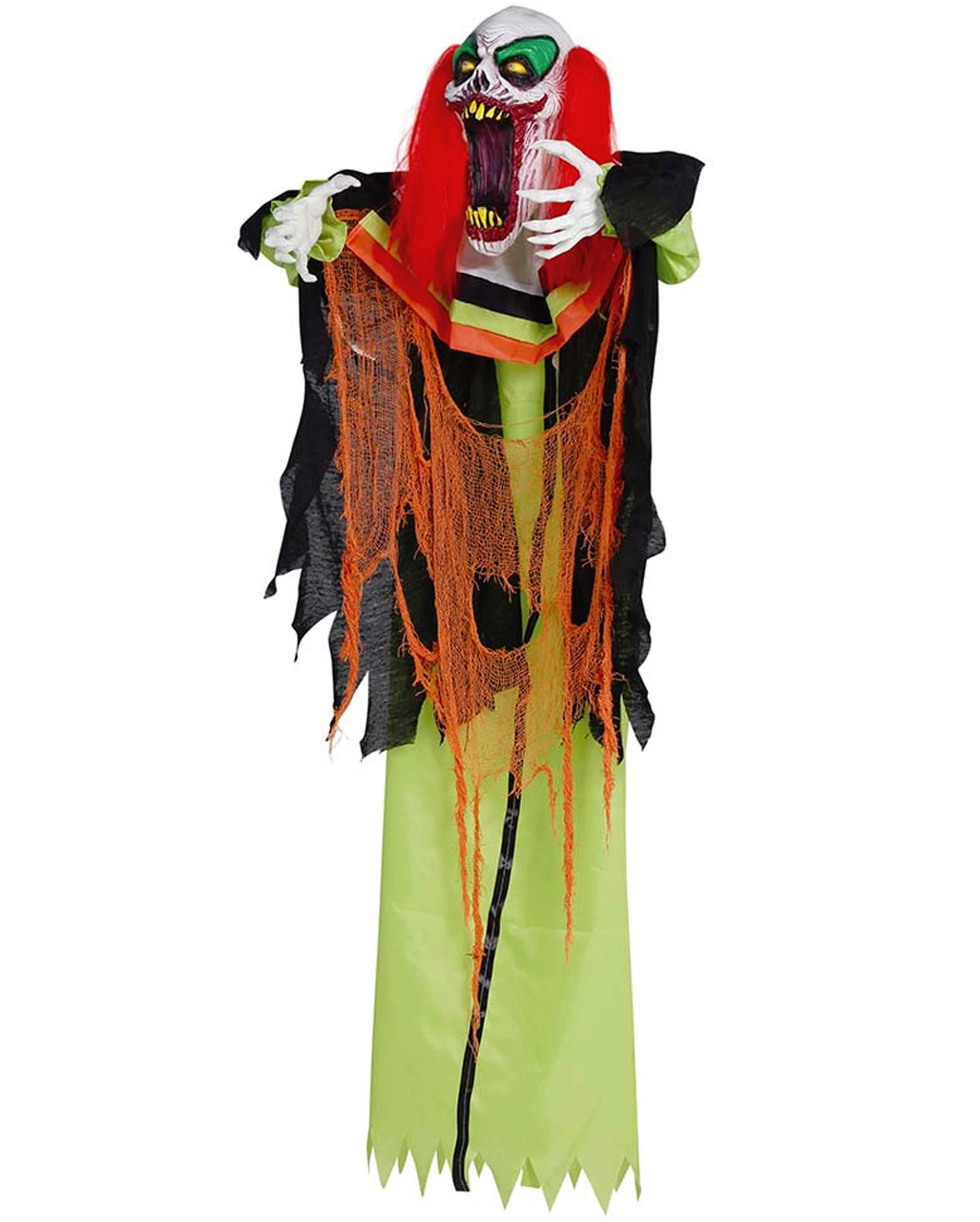 Zappelnder Horror Clown 160cm 4 Zappelnder Horror Clown 160cm – Bild 2