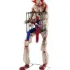 Killer Clown Mit Clown In Käfig Animatronic -Halloween Totenköpfe Verkäufe horror clown mit clown in kaefig animatronic horror clown with clown in cage 38869 01
