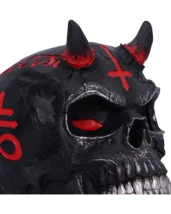 Infernal Teufels Totenschädel 20cm 14 Infernal Teufels Totenschädel 20cm -Halloween Totenköpfe Verkäufe infernal teufels totenkopf infernal teufels totenschaedel infernal devil skull gothic deko 54566 06