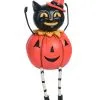 Johanna Parker Kürbis Katze Vintage Figur -Halloween Totenköpfe Verkäufe johanna parker katze pumpkin body vintage figur cat pumpkin body vintage figure halloween dekoration 52924
