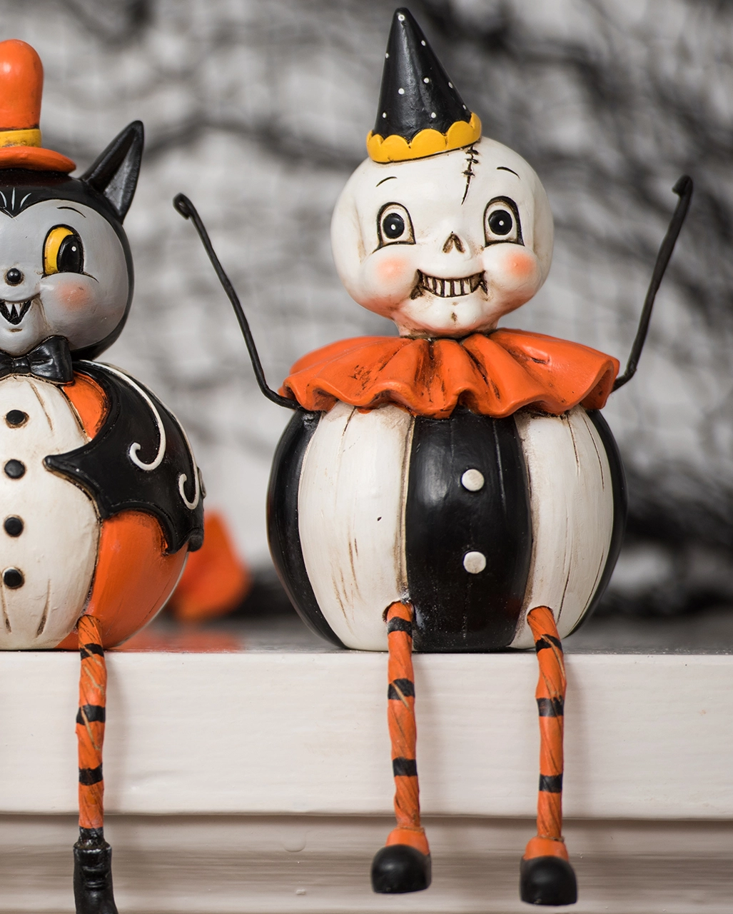 Johanna Parker Kürbis Skelett Vintage Figur 4 Johanna Parker Kürbis Skelett Vintage Figur – Bild 2