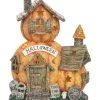 Beleuchtetes Halloween Kürbis Haus 28cm 2 Beleuchtetes Halloween Kürbis Haus 28cm -Halloween Totenköpfe Verkäufe leuchtendes haunted pumpkin haus 28cm light up haunted pumpkin house decor halloween kuerbis haus deko 54148