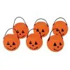 Mini Kürbis Hexenkessel 6er Packung -Halloween Totenköpfe Verkäufe mini kuerbiskessel 6er packung halloween deko und kostuemzubehoer 24740