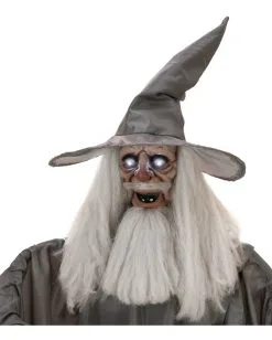 Mittelalterlicher Zauberer Halloween Animatronic 190cm 9 Mittelalterlicher Zauberer Halloween Animatronic 190cm -Halloween Totenköpfe Verkäufe mittelalterlicher magier halloween animatronic medieval wizard halloween animatronic halloween dekoration 53778 03