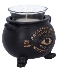 Spirit Hexenkessel Als Teelichthalter 9cm -Halloween Totenköpfe Verkäufe ouija hexenkessel als teelichthalter spirit witches cauldron tealight holder gothic deko 51157 04