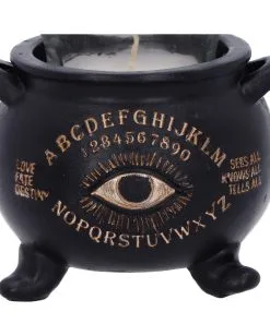 Spirit Hexenkessel Als Teelichthalter 9cm -Halloween Totenköpfe Verkäufe ouija hexenkessel als teelichthalter spirit witches cauldron tealight holder gothic deko 51157 05