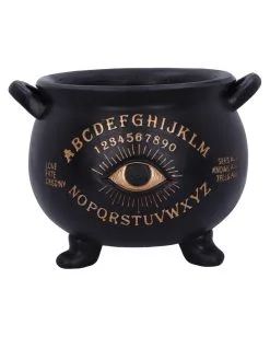 Spirit Hexenkessel Mit Auge 22,3cm 13 Spirit Hexenkessel Mit Auge 22,3cm -Halloween Totenköpfe Verkäufe ouija hexenkessel mit sehendem auge ouija witches cauldron with seeing eye halloween deko 51061 01