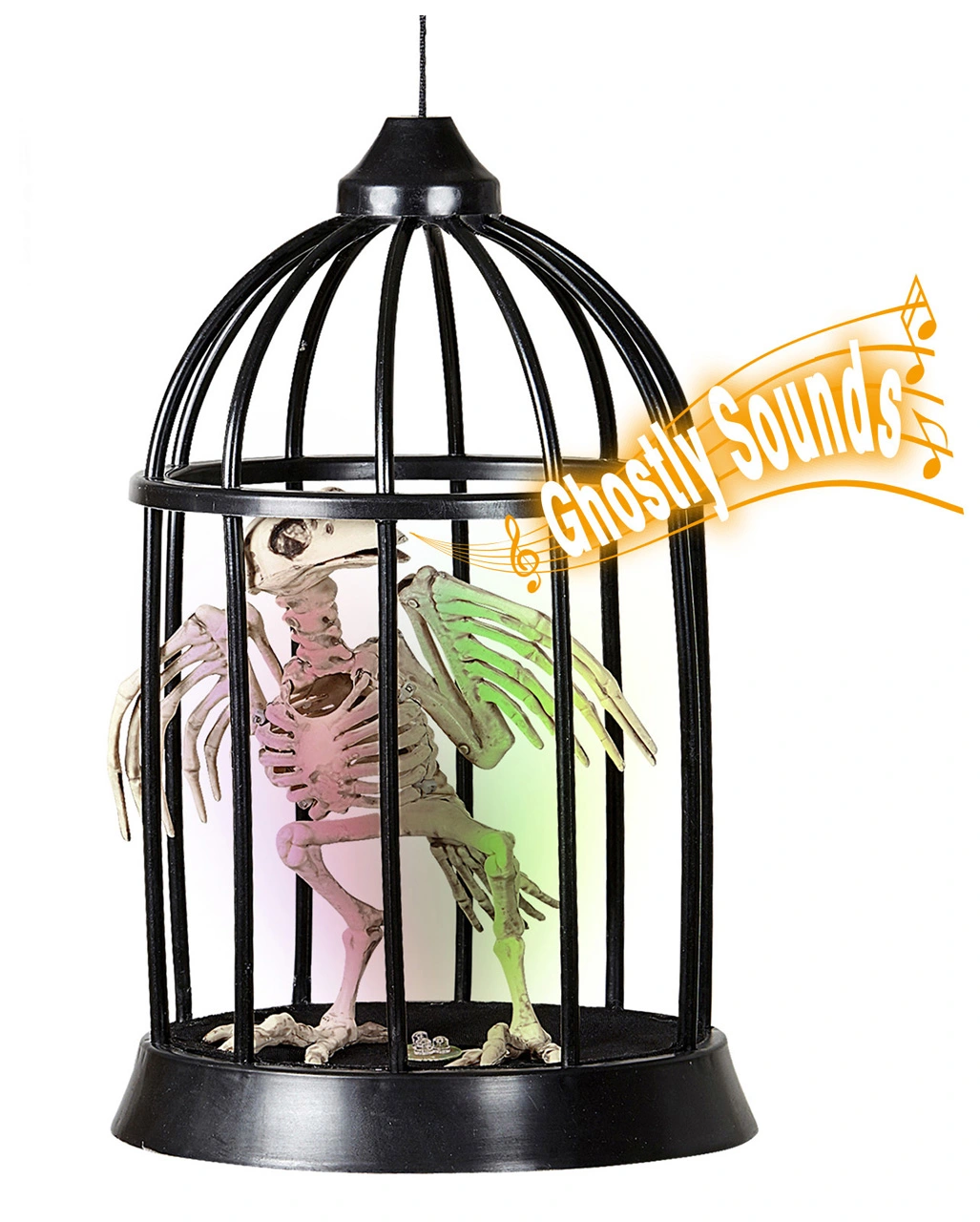 Krähen Skelett Im Käfig Halloween Animatronic 3 Krähen Skelett Im Käfig Halloween Animatronic