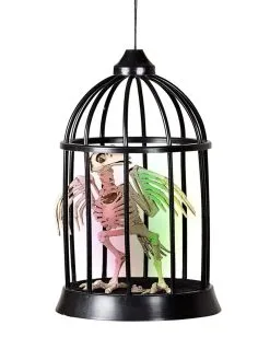 Krähen Skelett Im Käfig Halloween Animatronic 7 Krähen Skelett Im Käfig Halloween Animatronic -Halloween Totenköpfe Verkäufe raben skelett im kaefig halloween animatronic raven in cage animatronic halloween dekoration 51447 03