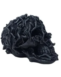 Relief Totenschädel Mit Frauen -Halloween Totenköpfe Verkäufe relief totenkop mit frauen relief totenschaedel mit frauen totenkoepfe online kaufen black skull with woman 37024 03