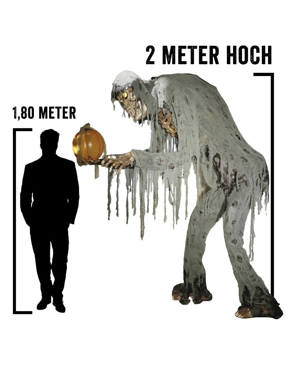 Großer Jack Reaper Mit Sprechendem Kürbis Halloween Animatronic 6 Großer Jack Reaper Mit Sprechendem Kürbis Halloween Animatronic – Bild 4