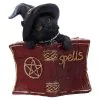 Schwarzes Hexenkätzchen Mit Rotem Zauberbuch 8,2cm 2 Schwarzes Hexenkätzchen Mit Rotem Zauberbuch 8,2cm -Halloween Totenköpfe Verkäufe schwarze hexenkatze mit rotem zauberbuch black witchs cat familiar with red grimoire gothic deko und figuren 52417