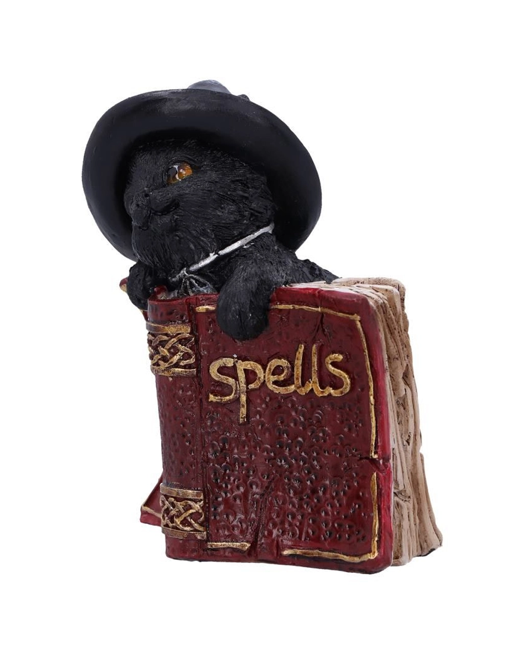Schwarzes Hexenkätzchen Mit Rotem Zauberbuch 8,2cm 4 Schwarzes Hexenkätzchen Mit Rotem Zauberbuch 8,2cm – Bild 2