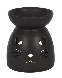 Schwarze Katze Duftöl Brenner