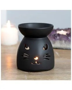 Schwarze Katze Duftöl Brenner 7 Schwarze Katze Duftöl Brenner -Halloween Totenköpfe Verkäufe schwarze katze duftoel lampe black cat cut out oil burner halloween tischdeko 50804 03