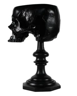 Schwarzer Totenschädel Als Ringehalter 21cm -Halloween Totenköpfe Verkäufe schwarzer totenkopf als ringehalter schwarzer totenschaedel als ringhalter black skull ring holder gothic wohnaccessoire 54858 05