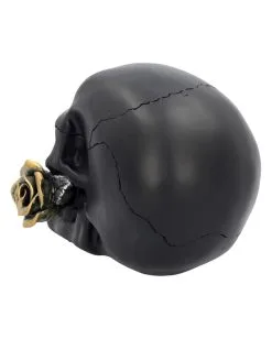 Schwarzer Totenschädel Mit Goldener Rose 15cm 11 Schwarzer Totenschädel Mit Goldener Rose 15cm -Halloween Totenköpfe Verkäufe schwarzer totenkopf mit goldener rose black skull with golden rose gothic deko gothic totenkopf 54621 04