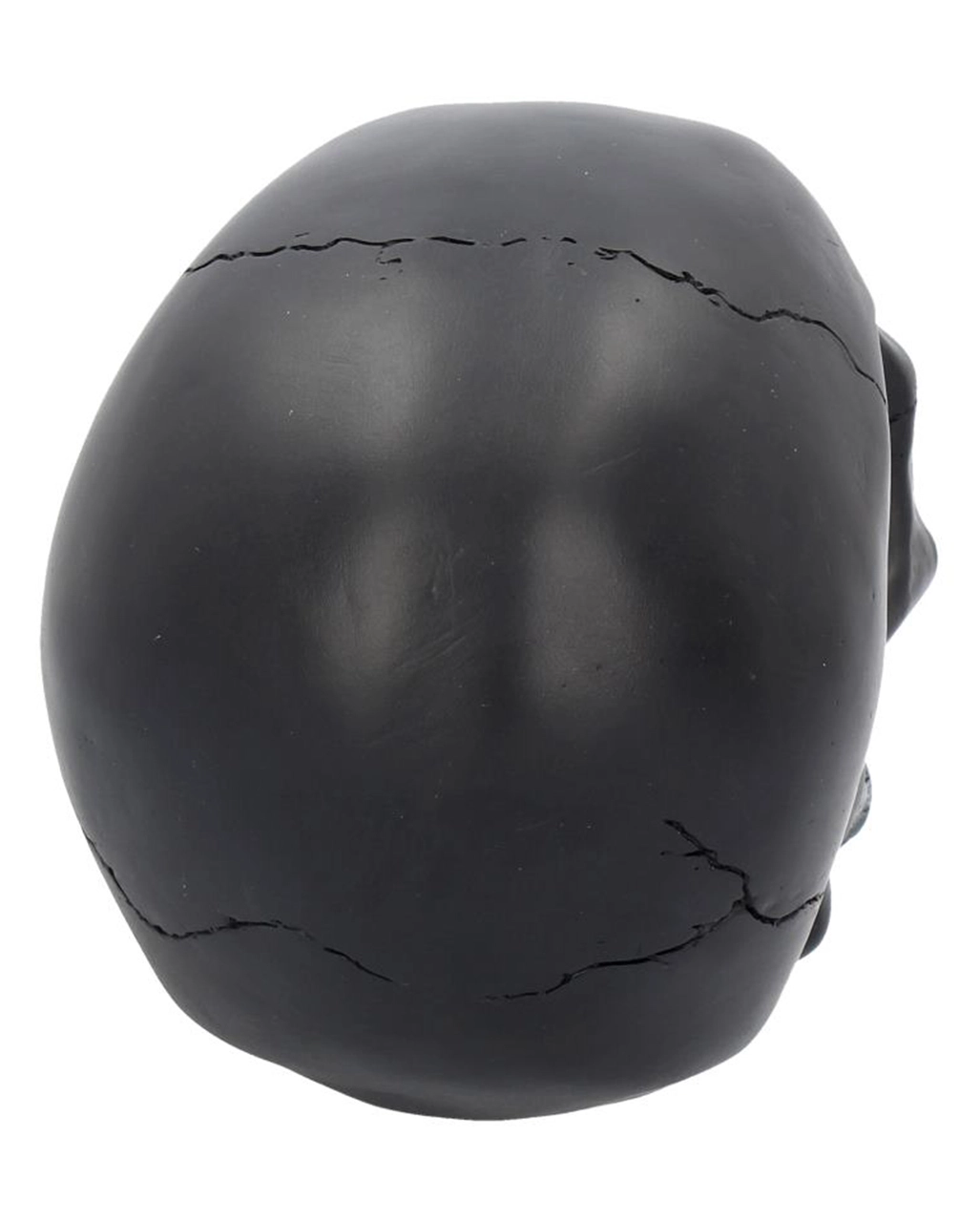 Schwarzer Totenschädel Mit Goldener Rose 15cm 7 Schwarzer Totenschädel Mit Goldener Rose 15cm – Bild 5