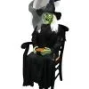 Sitzende Hexe Mit Schnappkopf 2 Sitzende Hexe Mit Schnappkopf -Halloween Totenköpfe Verkäufe sitzende hexe mit schnappkopf sitting witch with snapping head halloween animatronic 38879 01