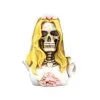 Skelett Braut Statue 11cm 1 Skelett Braut Statue 11cm -Halloween Totenköpfe Verkäufe skelett braut bueste halloween und gothic deko skeleton bride bust 53504
