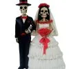 Skelett Hochzeitspaar 14 Cm 2 Skelett Hochzeitspaar 14 Cm -Halloween Totenköpfe Verkäufe skelett brautpaar day of the dead hochzeitspaar dia de los muertos brautpaar 36506 01