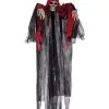 Skelett Reaper Hängefigur Mit Rot-Schwarzer Kutte 120cm -Halloween Totenköpfe Verkäufe skelett geist haengefigur mit rot schwarzer kutte 120cm skeleton reaper hanging decoration 52007