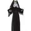 Nonne Als Skelett Hängefigur 2 Nonne Als Skelett Hängefigur -Halloween Totenköpfe Verkäufe skelett nonne haengefigur skeleton nun hanging prop skelett deko halloween deko 51992 01