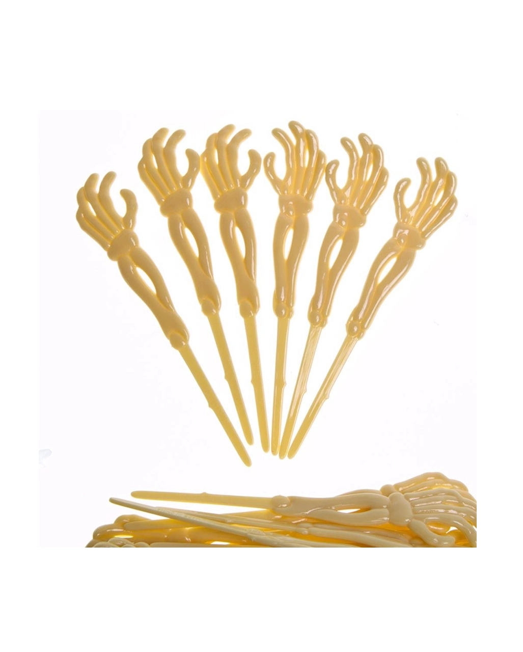 Skelett Hand Cocktail Picker 72 St. 4 Skelett Hand Cocktail Picker 72 St. – Bild 2