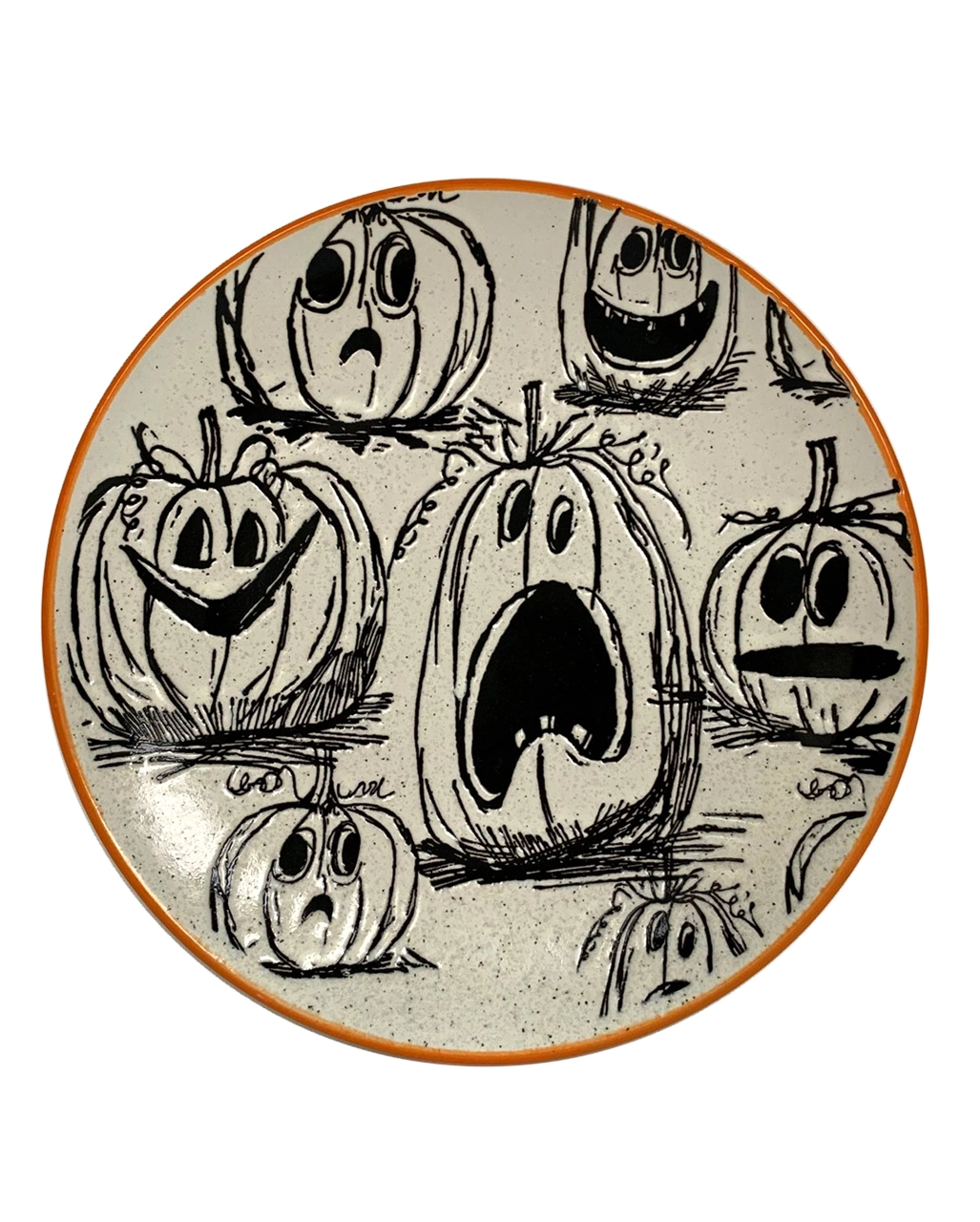 Spooky Kürbisfeld Keramik Teller 20cm 3 Spooky Kürbisfeld Keramik Teller 20cm