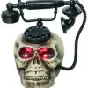 Spukendes Totenkopf Telefon Mit LED 2 Spukendes Totenkopf Telefon Mit LED -Halloween Totenköpfe Verkäufe spooky totenschaedel telefon mit led spooky light up skull telephone totenkopf telefon halloween 53053