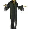 Sprechende Sumpfhexe Hängefigur 180cm 1 Sprechende Sumpfhexe Hängefigur 180cm -Halloween Totenköpfe Verkäufe sprechende sumpfhexe mit lich und sound sumpfhexe haengefigur halloween hanging witch 39023