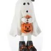 Niedliche Geister Figur Mit Kürbis Tasche 13cm 1 Niedliche Geister Figur Mit Kürbis Tasche 13cm -Halloween Totenköpfe Verkäufe suesse geist figur mit pumpkin tasche 13cm sweet ghost figure with pumpkin bag trick or treat halloween figur 53708