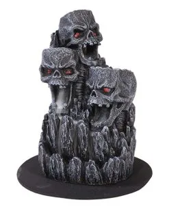 Totenschädelberg Backflow Räucherkegelhalter