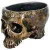 Goldene Totenschädel Pflanzenschale 1 Goldene Totenschädel Pflanzenschale -Halloween Totenköpfe Verkäufe totenkopf pflanzenschale gold skull planter gothic blumentopf halloween pflanzgefaess 52736